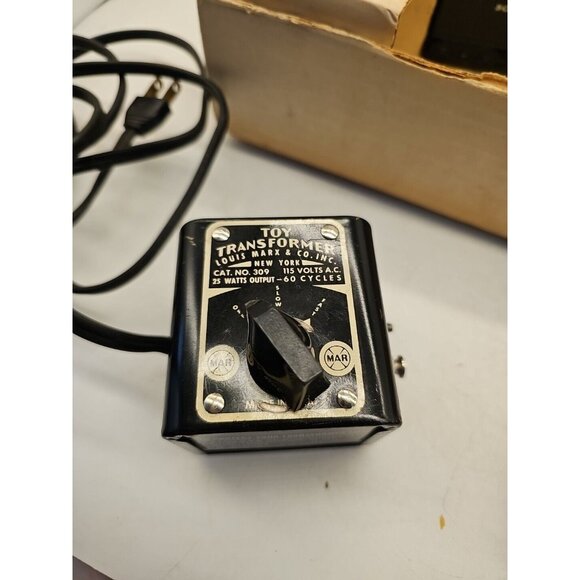 ANTIQUE Marx Steam Type Electric Train 490 Louis Marx and Co made in USA - Picture 4 of 16